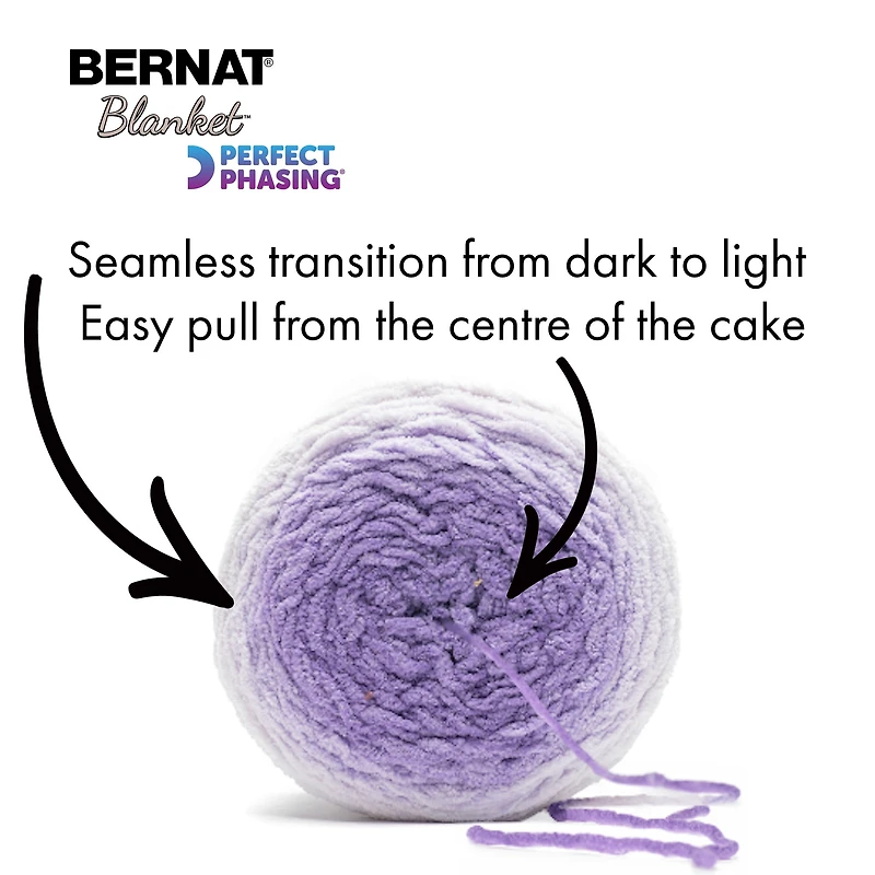 Bernat® Blanket Perfect Phasing Yarn, Polyester #6 Super Bulky, 10.5oz/300g, 220 Yards