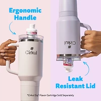 Cirkul 40oz All-Day StrawSip™ Tumbler, Cherry Blossom (Light Pink)., 40oz Cherry Blossom  All-Day StrawSip™ Tumbler.