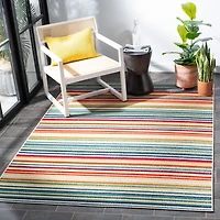 SAFAVIEH Cabana Siomha Striped Outdoor Area Rug