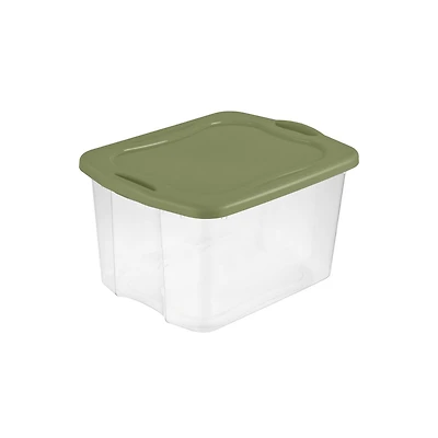 Sterilite 66 L EZ Carry Clear/Sage Legume