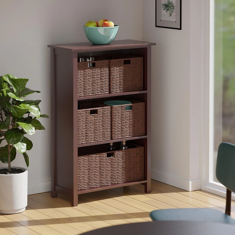 Milan 6pc Storage Shelf with Basket Set