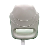 Blue Dog Marine Siège baquet de qualité supérieure, rembourrage en mousse extra épaisse, siège de bateau de luxe, style baquet, siège de capitaine confortable, élégant et durable – Blanc