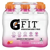 Gatorade Fit Citrus Berry Electrolyte Beverage 6 x 500mL, Bottles