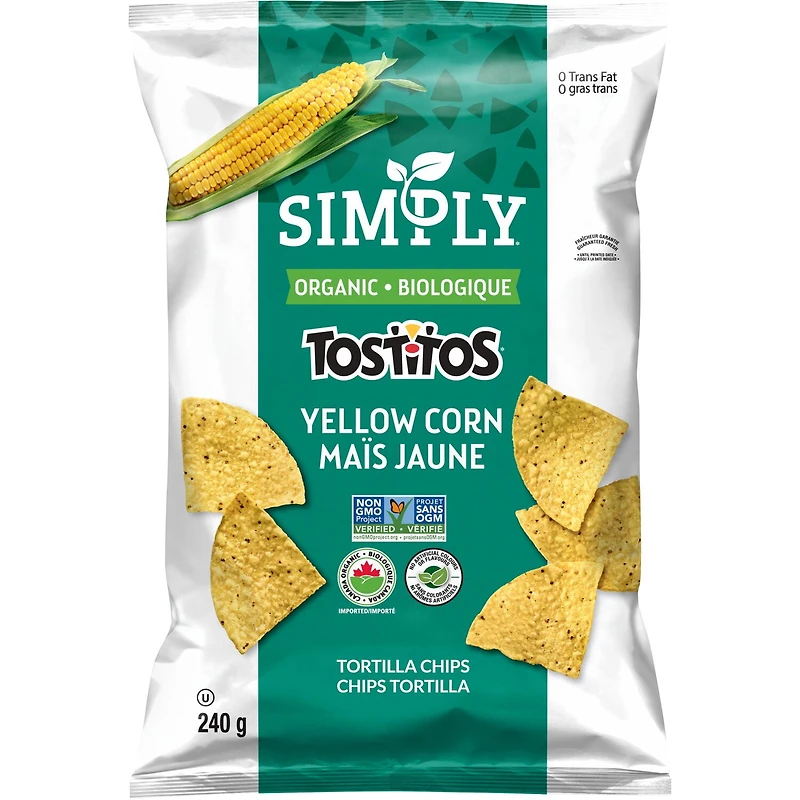 Chips tortilla Simply TOSTITOS Maïs jaune 240 g.
