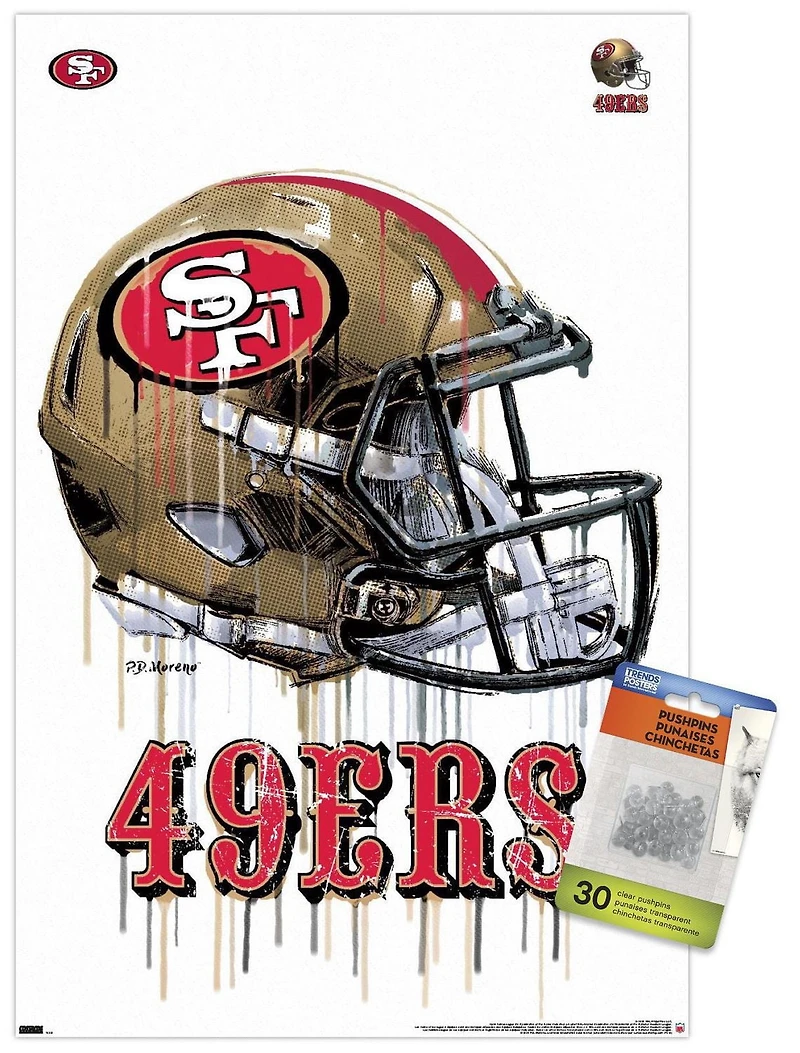 NFL San Francisco 49ers - Casque anti-goutte 20