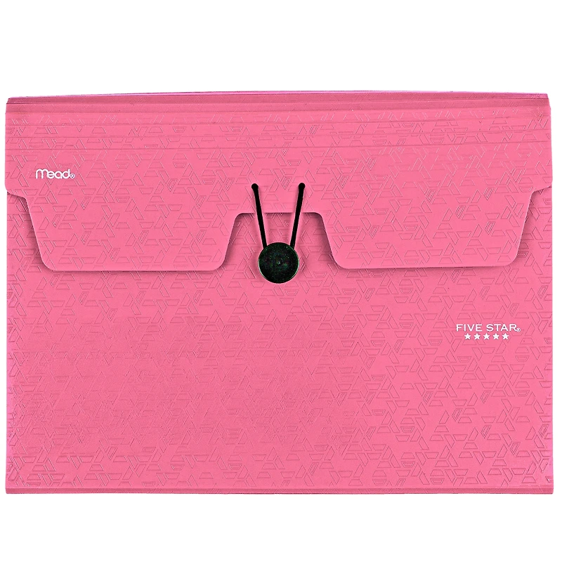 Five Star® 13Pkt Expanding File Pink