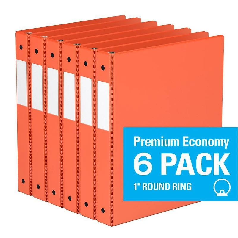 Davis Group, Premium Economy, Round Ring, Binder, 6 Pack