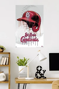 MLB St. Louis Cardinals - Drip Helmet 20 Wall Poster, 22.375" x 34"