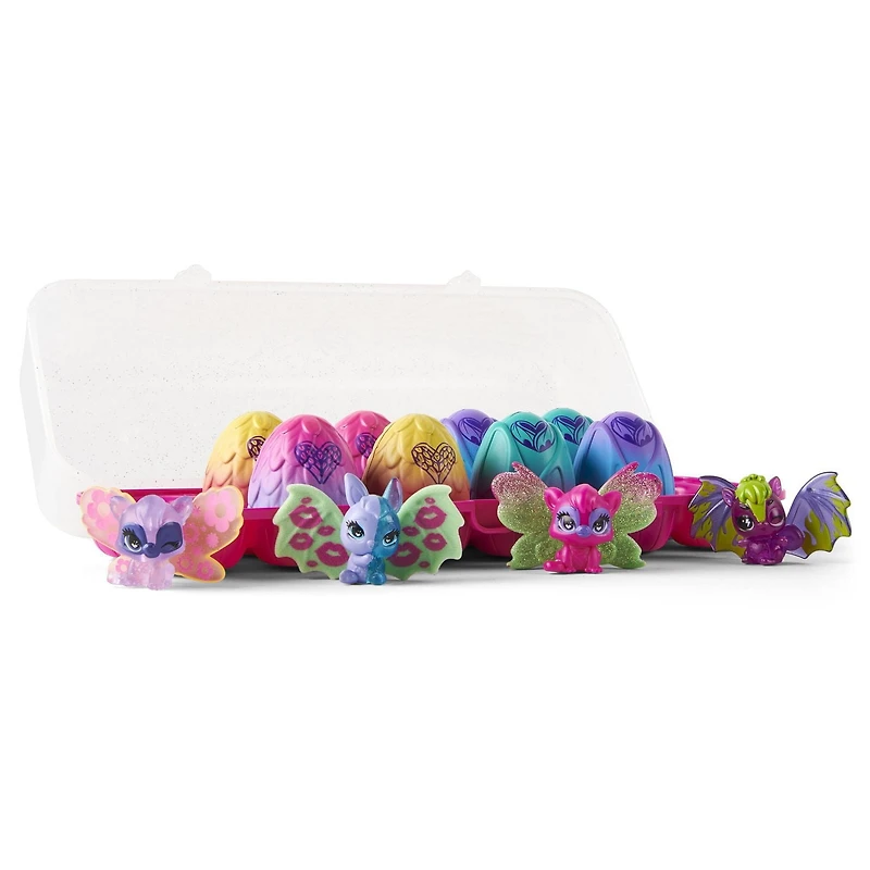 Hatchimals CollEGGtibles, Boîte de 12 œufs Wilder Wings exclusive avec des ailes à combiner