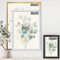 Designart Eucalyptus leaves I Framed Wall Art