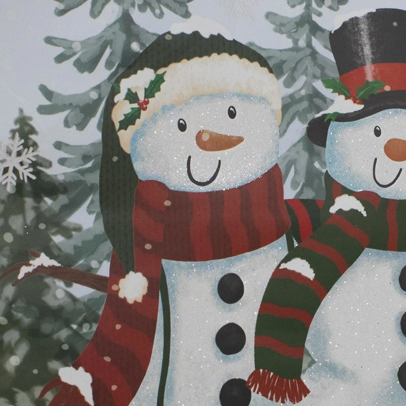 Holiday Time Large Snowman Family Christmas Gift Bag