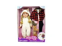 My Life As Unicorn Cozy & Cabin Fashion Set for 18-inch Dolls, Medium Blonde Hair, Blue Eyes