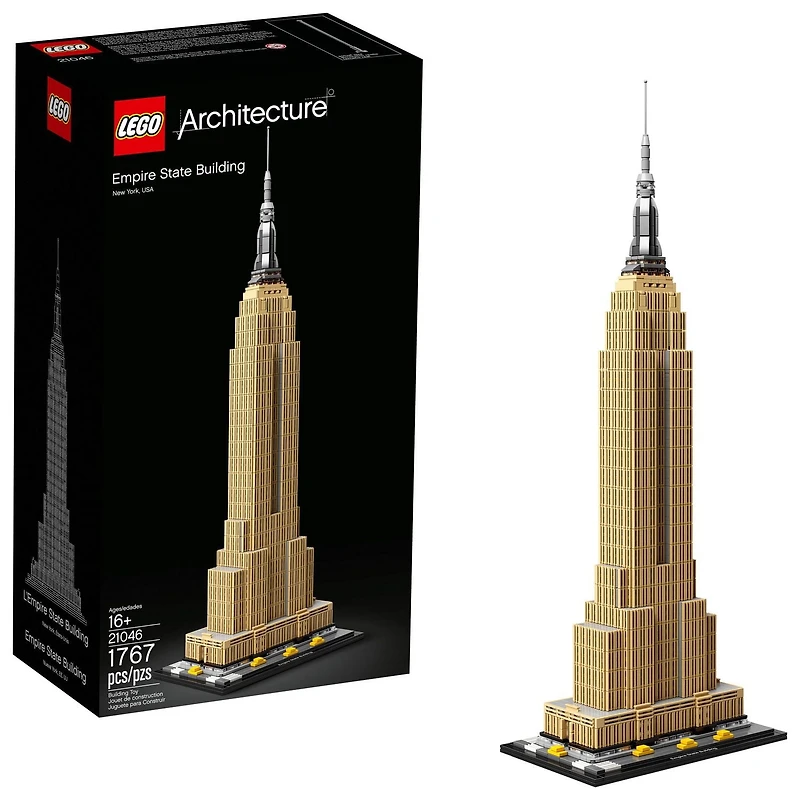 LEGO Architecture 21046 Empire State Toy Building Kit (1767 Piece)