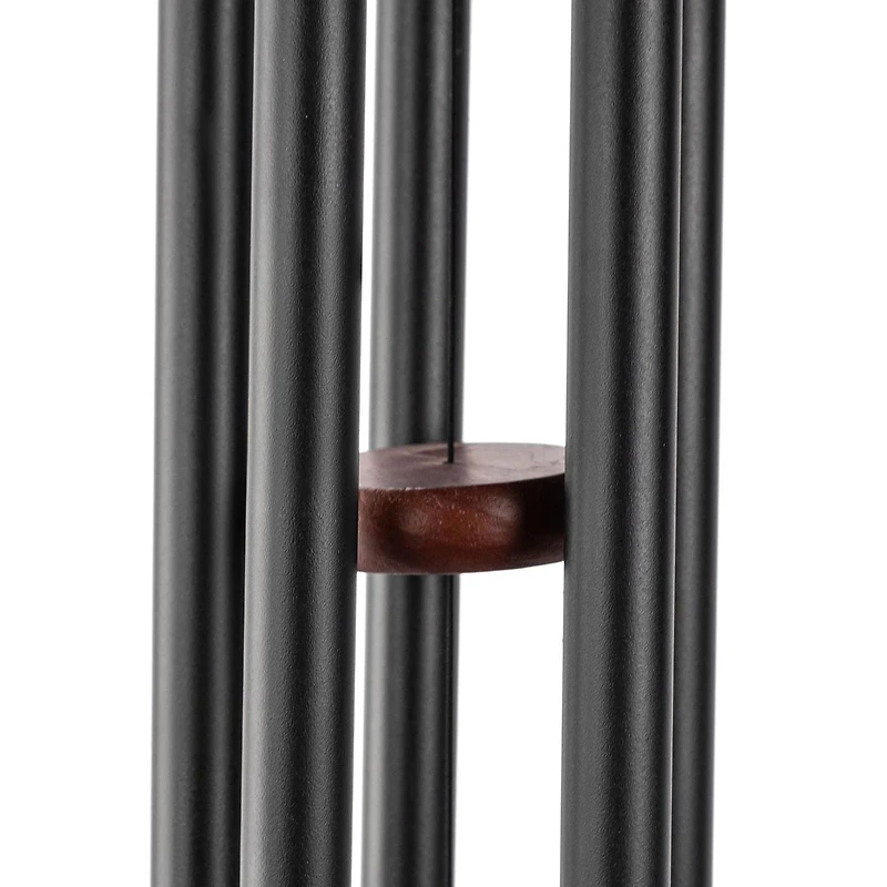 Hometrends 30" Classic Black Metal Outdoor Wind Chime
