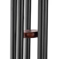 Hometrends 30" Classic Black Metal Outdoor Wind Chime