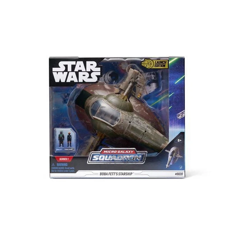 Véhicule de luxe StarWars (véhicule et figurine de 20 cm) - Le vaisseau de Boba Fett - Vague 1