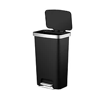 Better Homes & Gardens Poubelle à Pédale en plastique 45l, Noir BHG 45l Poubelle Noire