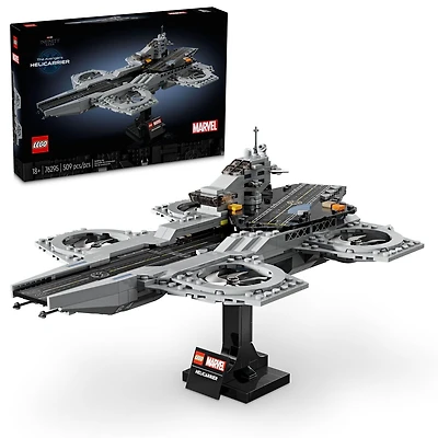 LEGO Marvel The Avengers Helicarrier Aircraft Carrier Model, Buildable Super Hero Gift for Adults, Build and Display Marvel Collectible for Home or Office Décor, Inspired by The Avengers Movies, 76295