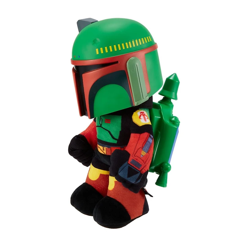 Star Wars Rocket Launching Boba Fett Feature Plush, Gift for Kids