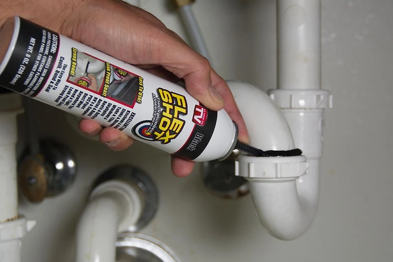 FLEX SHOT CLEAR 8 OZ THICK RUBBER ADHESIVE SEALANT, CAULK, BOND, & SEAL