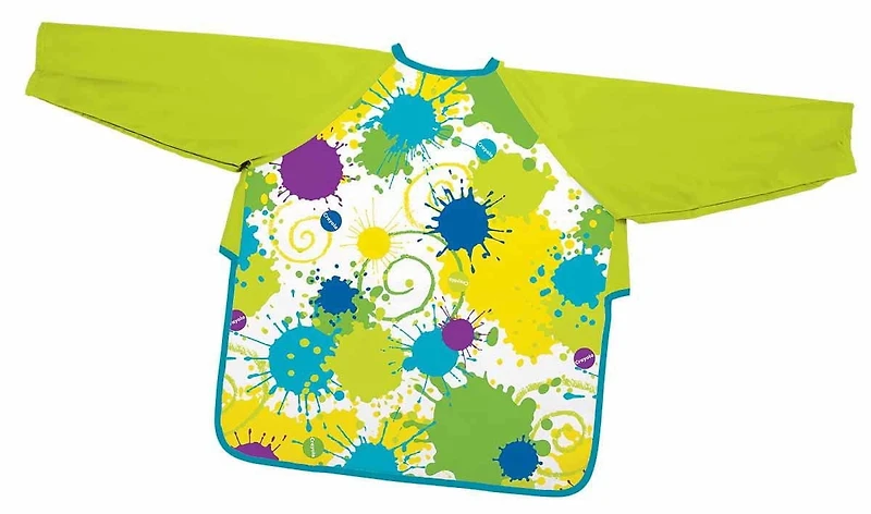 Crayola Creativity Smock, Wipes clean with a damp cloth