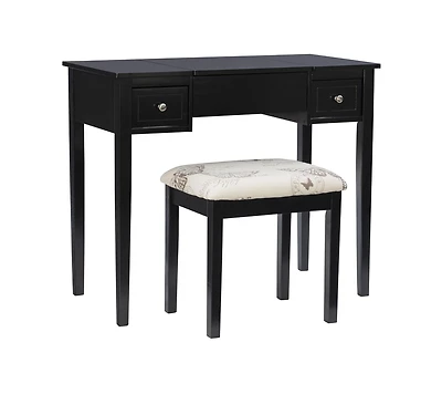 Ensemble de coiffeuse Joanna papillon noir