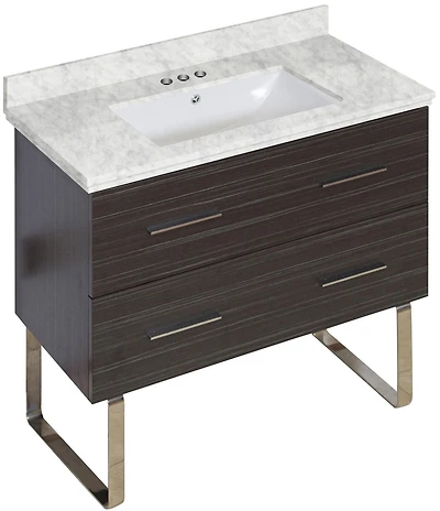 Imaginations Américaines 36 po W Vanity Set Gris