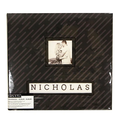 CRAFTY & CO. album de photos, noir, 10 feuilles, bricolage, artisanat SCRAPBK ALBUM BLACK