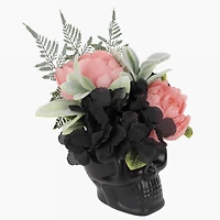 Halloween Pl Blk Skull Arrangemen