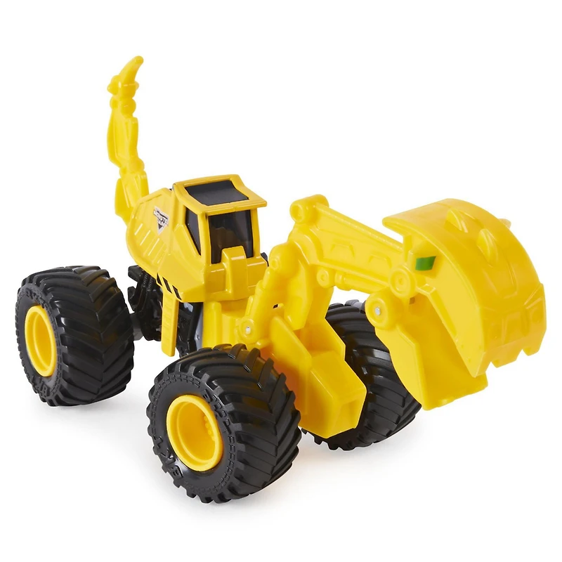Monster Jam, Official Dugg Dirt Squad Excavator Monster Truck with Moving Parts, 1:64 Scale Die-Cast Vehicle