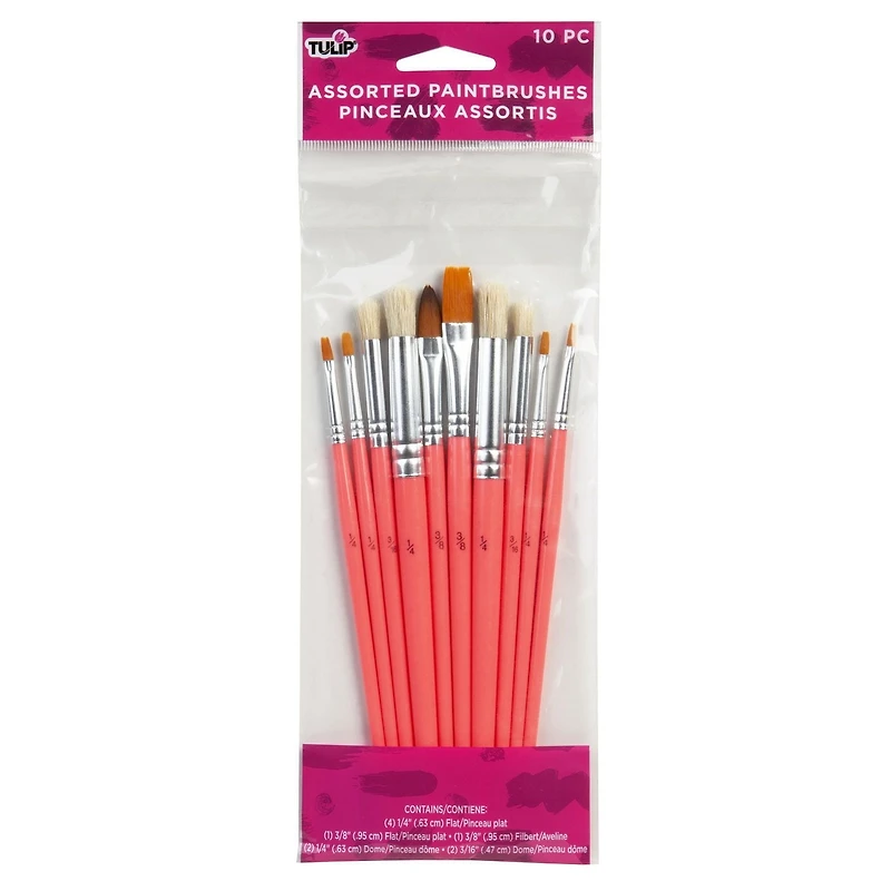 Brosses à pinceau tulipes 10pk Brosses à peinture 10pk
