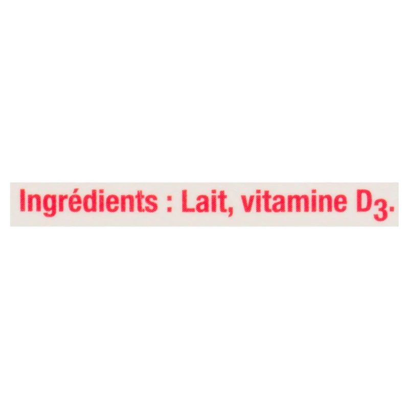 Lait homogénéisé à 3,25 % M.G. de Brum's