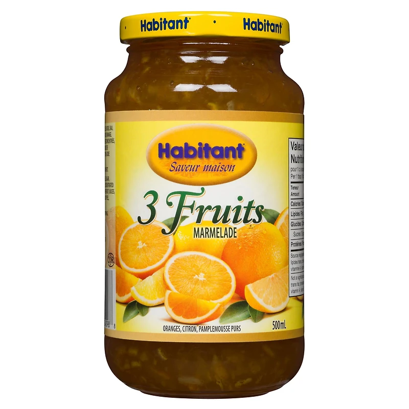 Marmelade aux Trois Fruit Pure Habitant