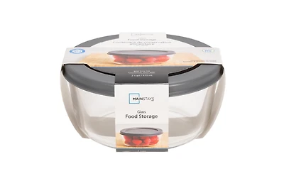 MAINSTAYS stockage alimentaire rectangulaire en verre avec couvercle PE VERRE MS 472ML