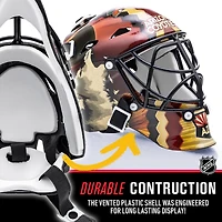 Franklin Sports Mini masque de gardien de but de hockey avec logo de l'équipe de la NHL de Coyotes avec étui – Masque de gardien de but de collection avec logos et couleurs officiels de la NHL
