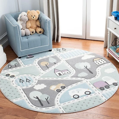 Safavieh Carousel Kids Roadmap to Home Area Rug