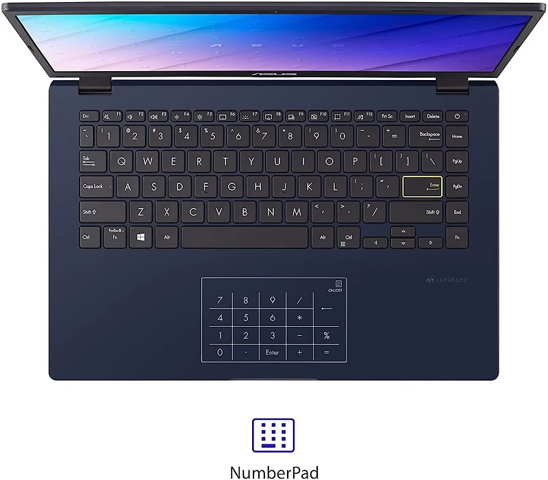 Ordinateur portable ultramince L410 ASUS, écran FHD de 14 pouces, Intel®Pentium® N5030, mémoire de 4 Go, disque de stockage de 128 Go, pavé numérique, Microsoft 365 pour un an, couleur noir étoilé