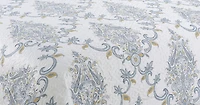 Marina Decoration Couvre-lit imprimé riche, couvre-lit ultra doux, parure de lit d'été avec taie d'oreiller matelassée, motif cachemire bleu jaune classique
