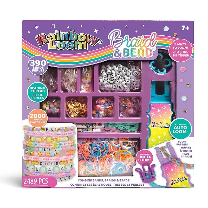 Rainbow Loom Braid and Bead Jewelry Kit