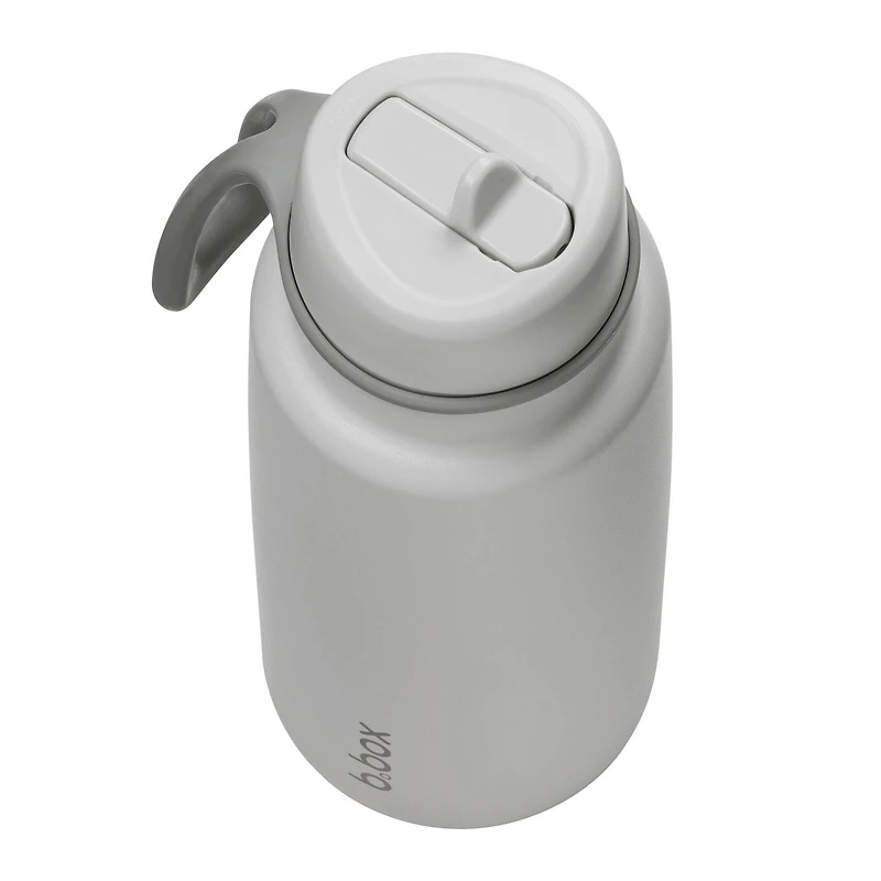 b.box - Gobelet isotherme à couvercle rabattable avec paille, grande bouteille d'eau durable pour adolescents et adultes, bouteille d'eau de voyage, isolation triple couche, sans BPA, 34 oz