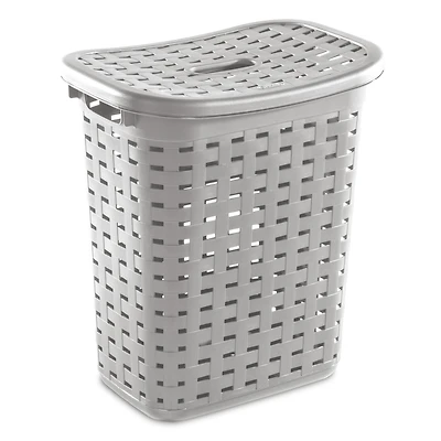 Sterilite Panier à Linge Tressé, gris