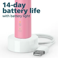 Philips Sonicare 3100 Power Toothbrush, Rechargeable Electric Toothbrush with Pressure Sensor, Deep Pink HX3681