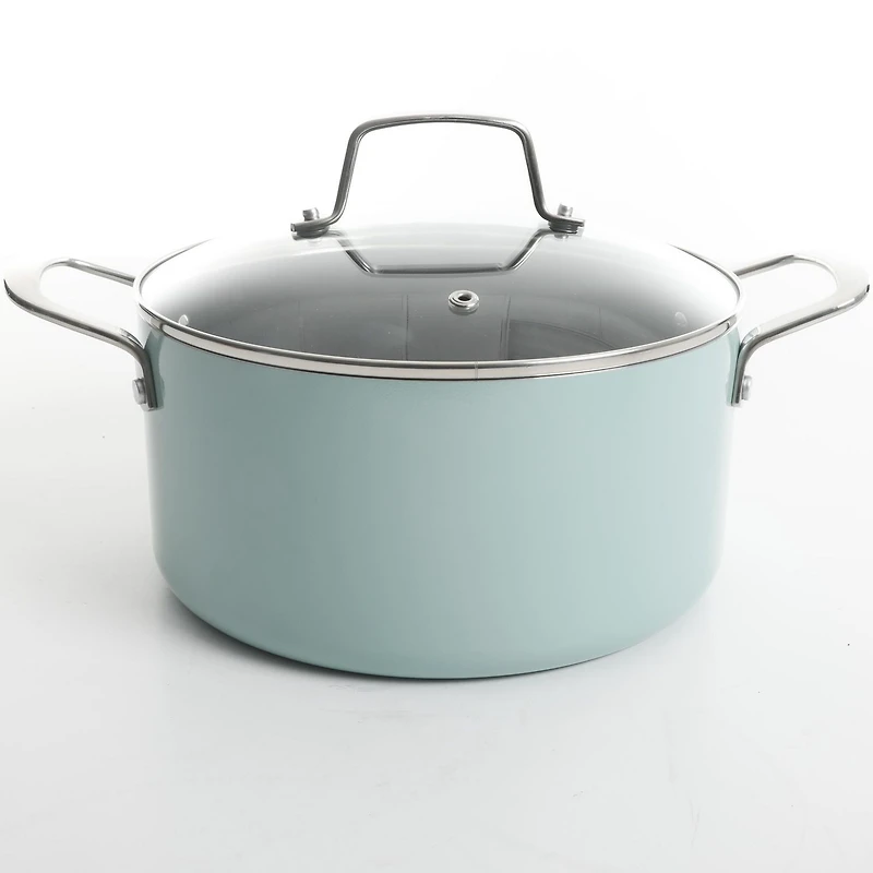 Martha Stewart 10-Piece Nonstick Cookware Set, Martha Blue