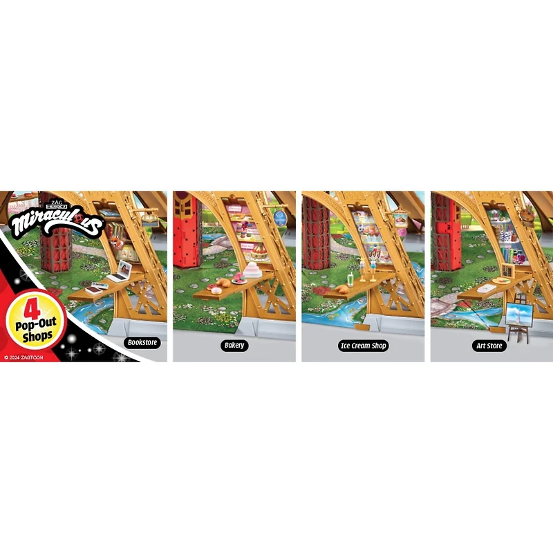 Miraculous Lady Bug Paris Heroes Playset