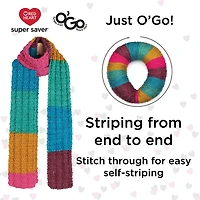 Red Heart® Super Saver® O'Go™ Yarn, Acrylic #4 Medium, 5oz/141g, 236 Yards, New innovative O’Go™ format