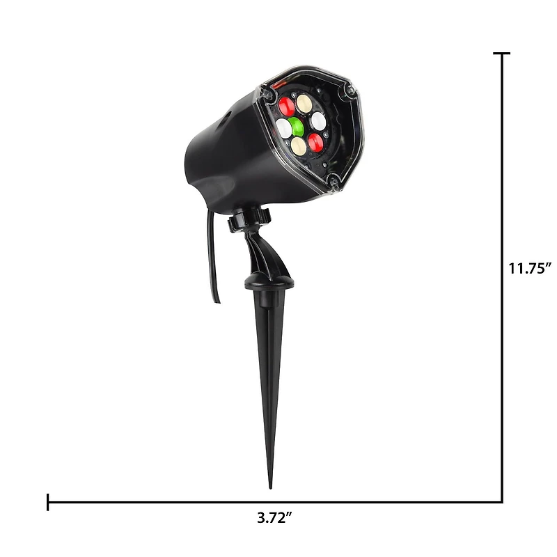 Lightshow Projection Plus-Whirl-a-Motion+Static-Merry Christmas Wreath (RRCW/Green)