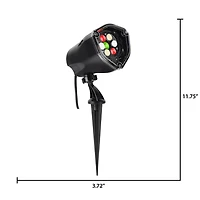 Lightshow Projection Plus-Whirl-a-Motion+Static-Merry Christmas Wreath (RRCW/Green)