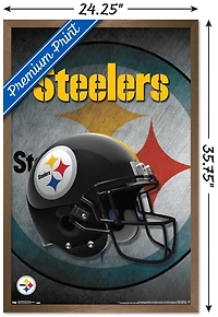 NFL Pittsburgh Steelers - Helmet 16 Wall Poster, 22.375" x 34"
