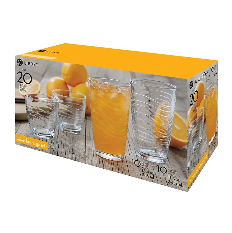 Ensemble de verres Waves /20 Waves ensemble de verres