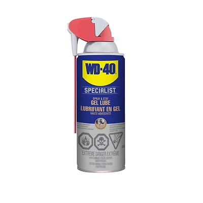 WD-40 Specialist Spray and Stay Gel Lubricant 283 gr, Prevents rust up to one year